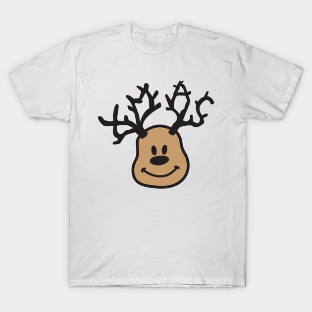 Christmas: Funny Reindeer T-Shirt by nektarinchen